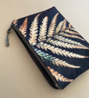 Image of Fern, wash bag, make-up, travel zipper pouch