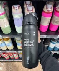 Image 3 of Owala 32 Oz. FreeSip™️ Water Bottle “Very Very Dark”