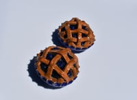 Image 3 of pie fridge magnets | set of 2 dessert magnets handmade