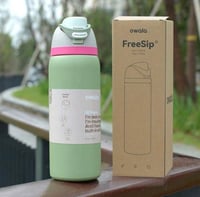 Image 2 of Owala 32 Oz. FreeSip™️ Water Bottle “Neo Sage”