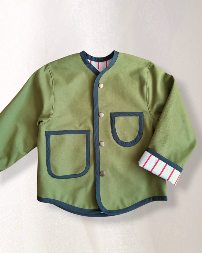 Image of Olive Chore Jacket - 7/8 years
