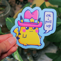 Image 2 of Funny Yellow Rat Sticker