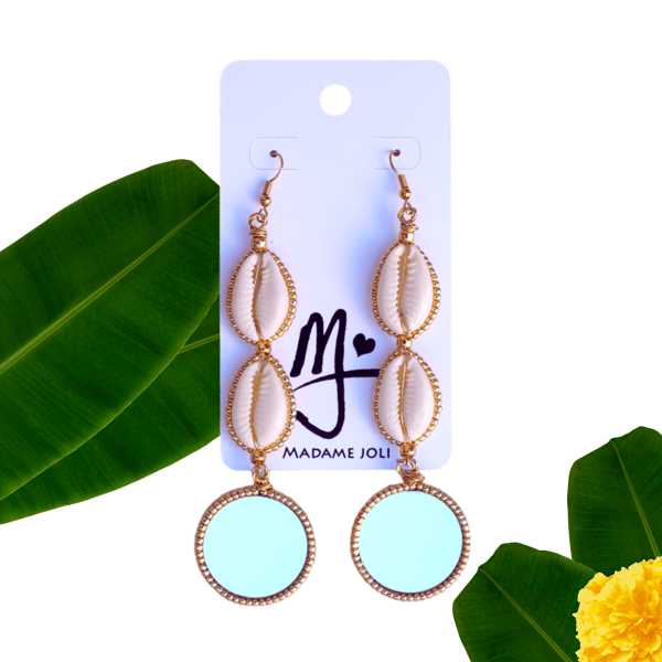Image of Zuri Mirror Charm Earrings