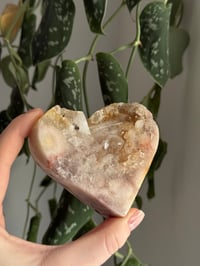 Image 2 of Druzy Pink Amethyst Heart