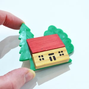 Image of Vintage Putz House Brooches