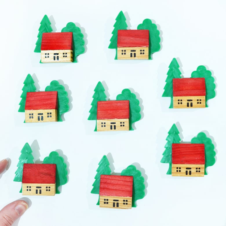 Image of Vintage Putz House Brooches