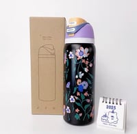 Image 1 of Owala 32 Oz. FreeSip™️ Water Bottle “Midnight Garden Floral”