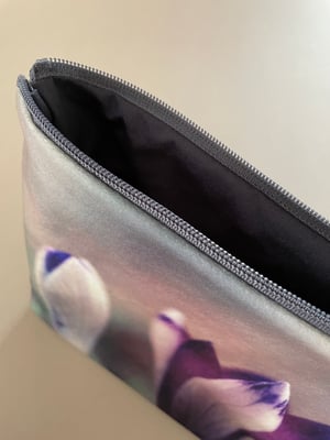 Image of Crocus, LARGE travel bag, make-up, toiletries zipper pouch