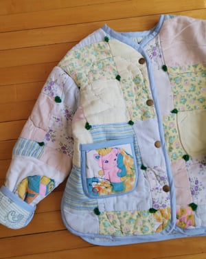 Image of Pastel Patchwork Quilt Coat - 8 years