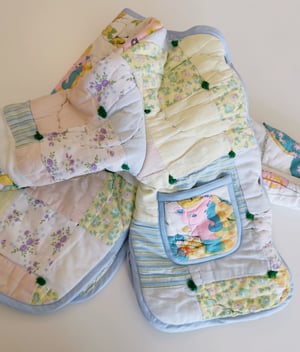 Image of Pastel Patchwork Quilt Coat - 8 years