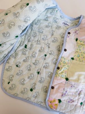 Image of Pastel Patchwork Quilt Coat - 8 years