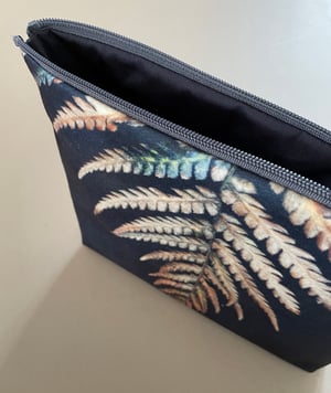 Image of Fern, LARGE travel bag, make-up, toiletries zipper pouch