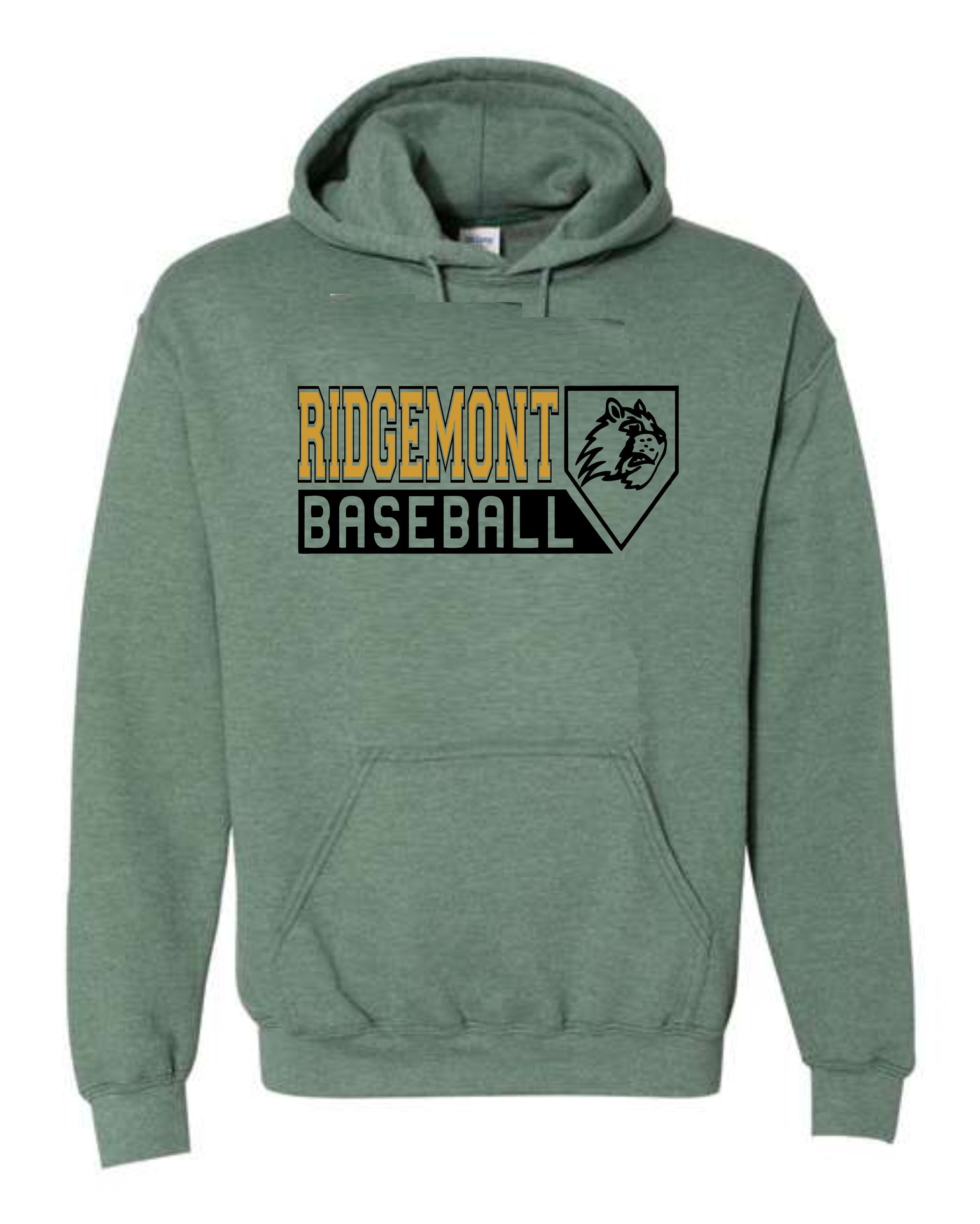 Image of Ridgemont  Baseball heather hoodie