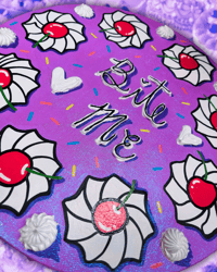 Image 2 of Bite Me Canvas Painting
