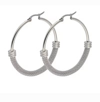 Image 6 of Luxe Hoop Earrings 