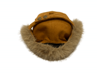 Image 2 of TRAPPER HAT WITH FUR FLAPS