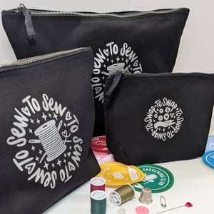Image of "To Sew" Patch Collecting Pouch - CANVAS