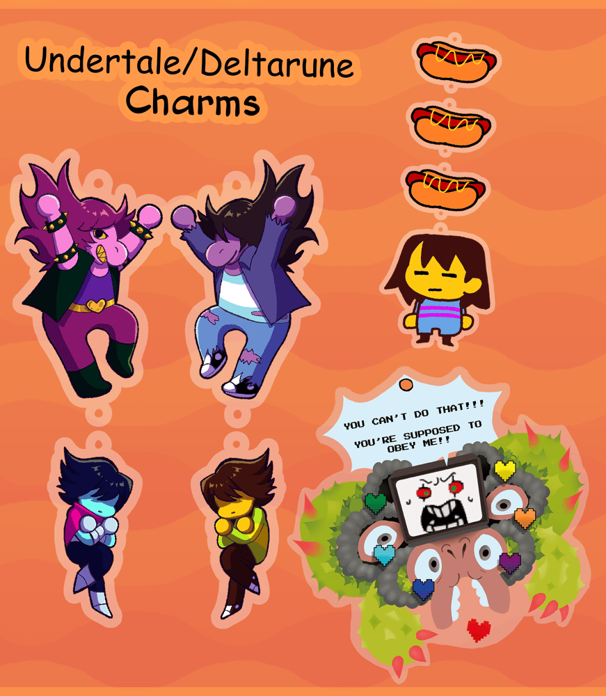 Image of Undertale/Deltarune Charms