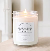 Image 1 of Smells Like Custom Soy Candle - Scented Candle - Gift for Her - Gift for Him - Funny Gift