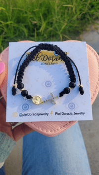 Image 3 of Virgin Mary Cross Bracelet 