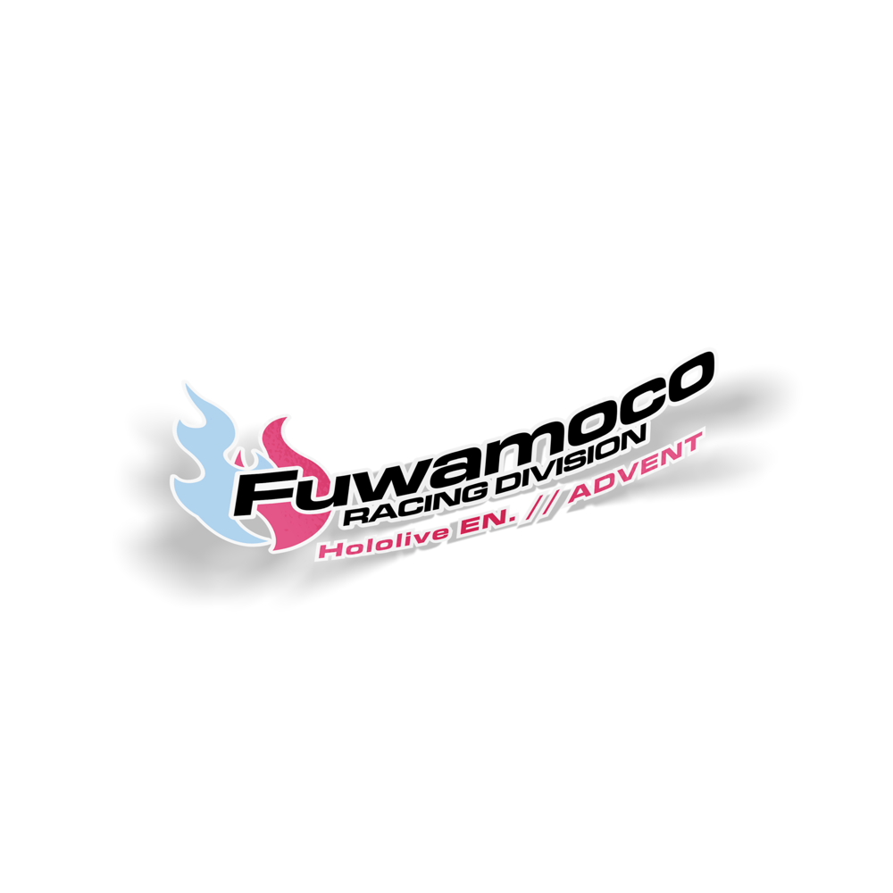 Fuwamoco Racing Digi-Cut Decal - BLACK VER.