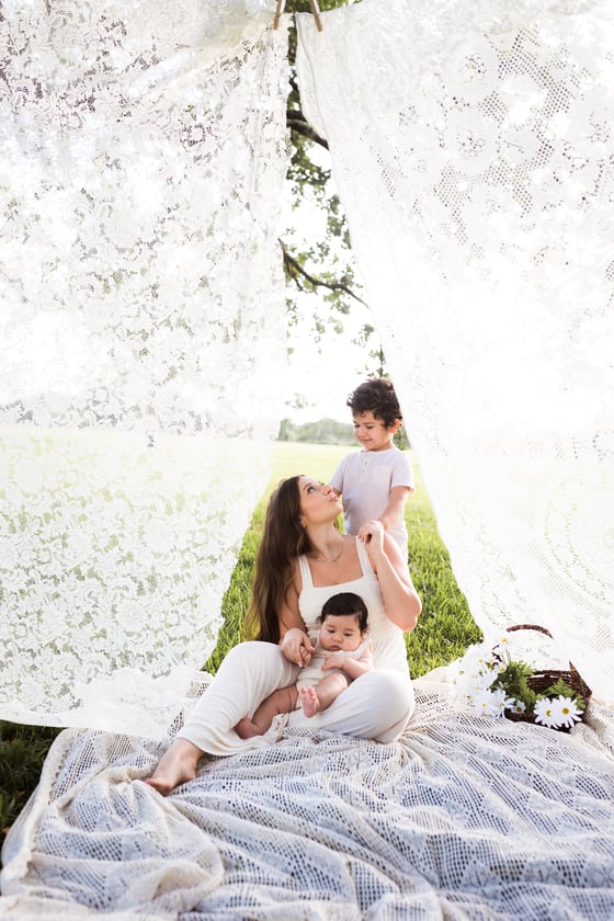 Image of April 6th Sun-kissed lace:   A dreamy outdoor session 2025