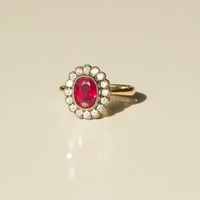 Image 1 of Diana Ruby Halo Ring