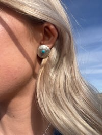 Image 1 of Turquoise + Concho Studs
