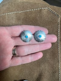 Image 2 of Turquoise + Concho Studs