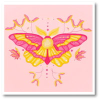 Image 3 of Moth Art Prints