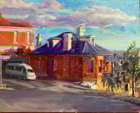 View out from Melville and Barrack streets