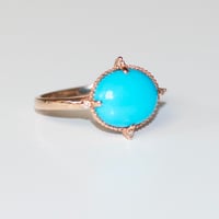 Image 3 of Victorian Turquoise Cabochon Ring