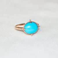 Image 4 of Victorian Turquoise Cabochon Ring