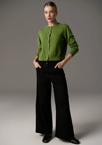 Image 4 of pol largo cardigan green