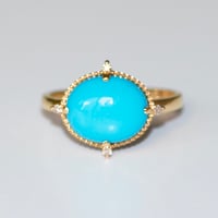 Image 1 of Victorian Turquoise Cabochon Ring