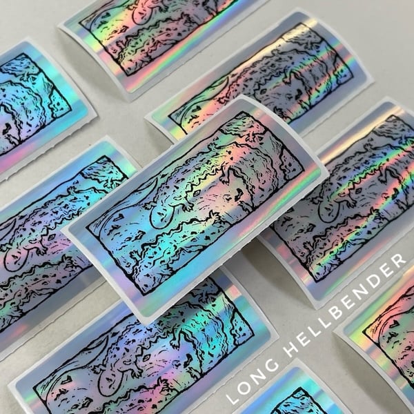 Image of Holo Label Lino Stickers