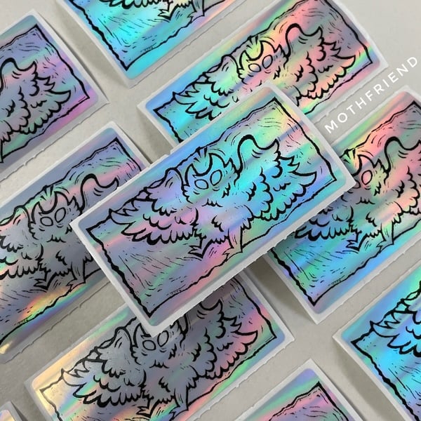 Image of Holo Label Lino Stickers