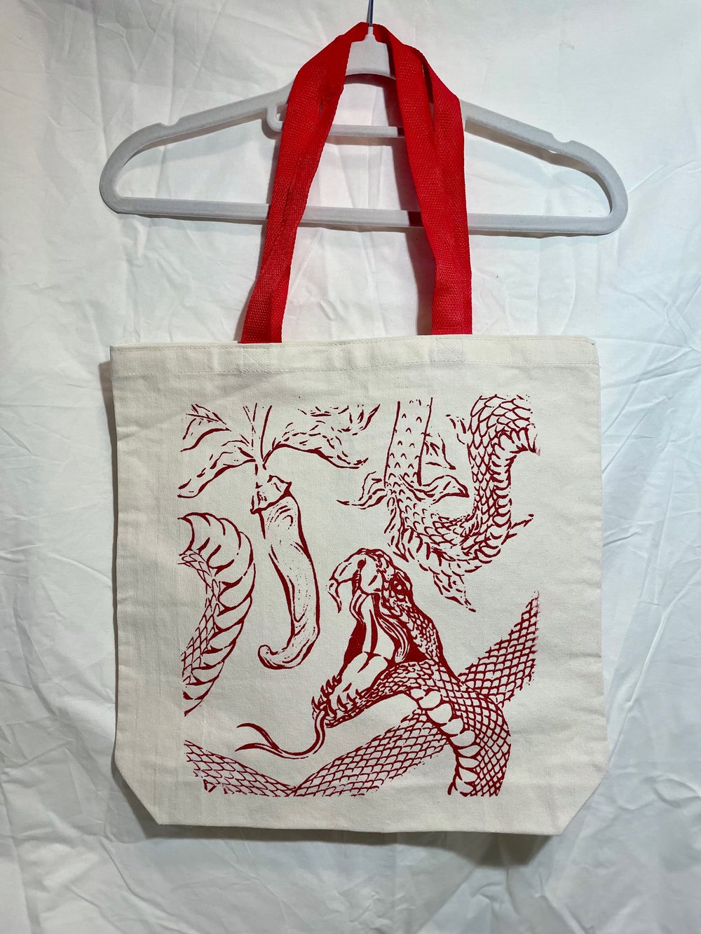 Snake Garden Canvas Tote