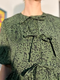 Image 3 of Luna Top Green leopard Print 