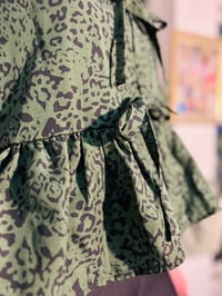 Image 4 of Luna Top Green leopard Print 