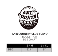 Image 4 of ANTi COUNTRY CLUB TOKYO ICON LOGO BUCKET HAT - REAL TREE CAMO [2025]
