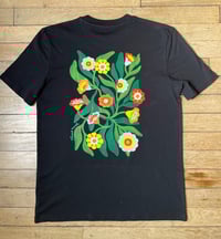 Image 8 of TEE-SHIRT noir FLEURS - COLLAB' PIMENT MARTIN