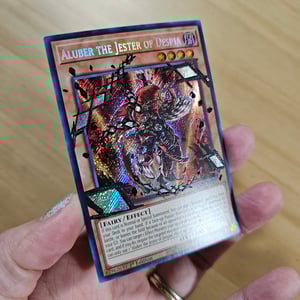 Image of Aluber the Jester of Despia Card Experiment (spot foiling breakout)