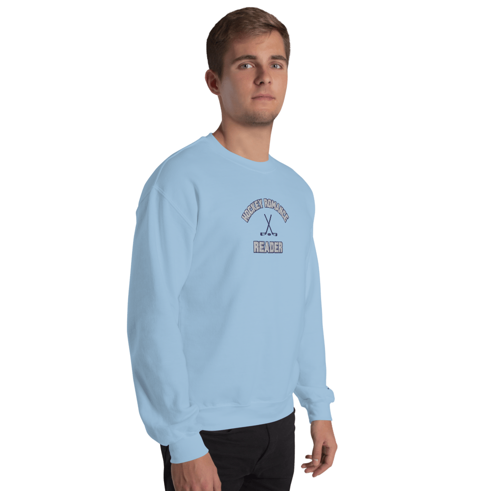 Image of Hockey romance embroidery Unisex Sweatshirt with shirt detail 