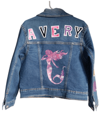 Image 1 of Mermaid Magic Jean Jacket for Girls 