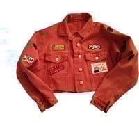 Image 1 of Urban Hustle Crop Denim Jacket