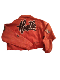 Image 4 of Urban Hustle Crop Denim Jacket