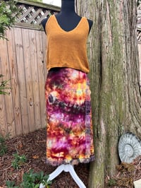 Image 1 of Lace trim midi wrap skirt Medium 