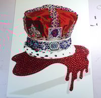 Image 2 of A3 Red and Baby Blue rhinestone crown