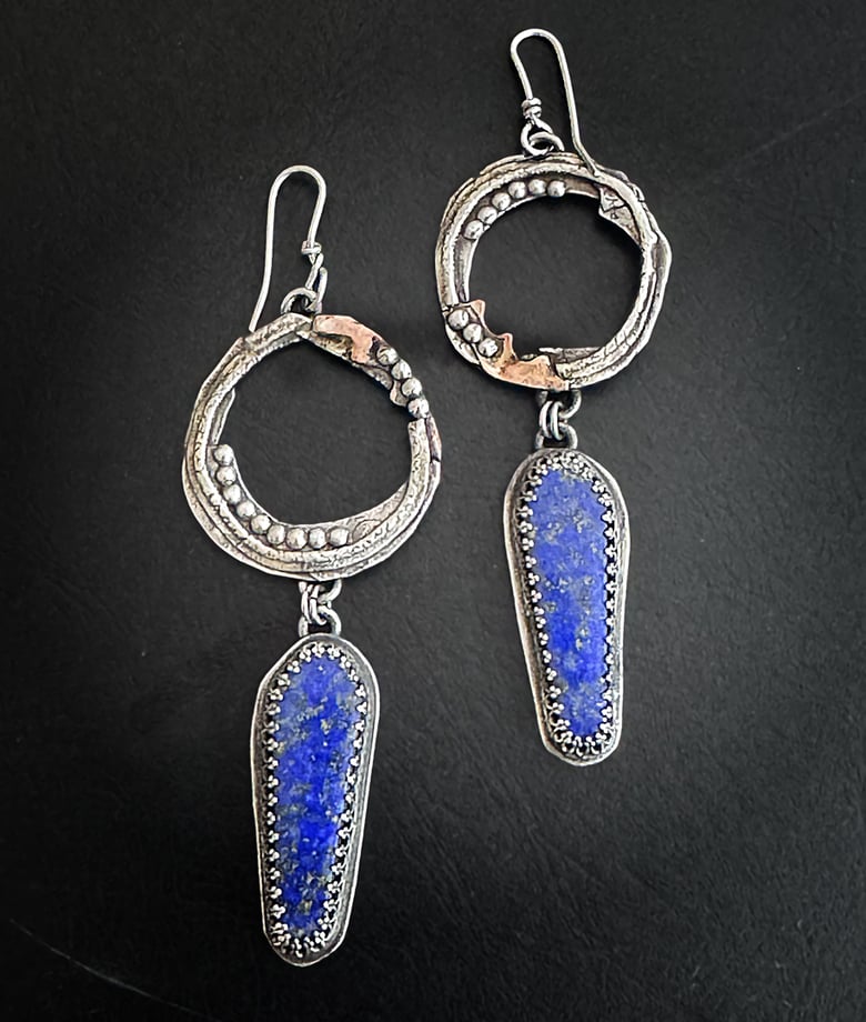 Image of Lapis Drop Earrings